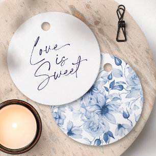 Liebe ist Sweet Gastgeschenk Hochzeit Tag Geschenkanhänger