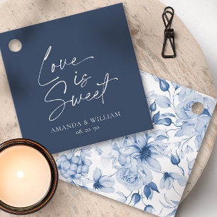 Liebe ist Sweet Gastgeschenk Hochzeit Tag Geschenkanhänger