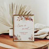 Liebe ist Sweet Lieblings Boho Brautparty-Zeichen