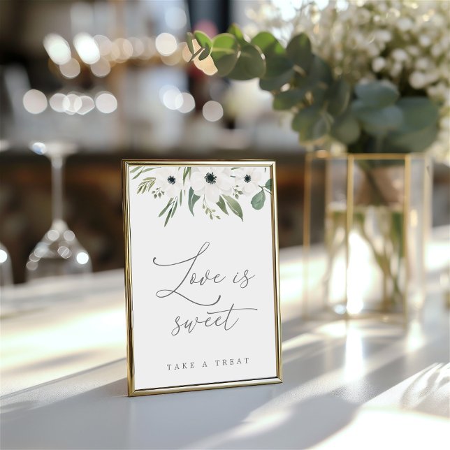 Liebe ist Sweet Sage & Eukalyptus Tabletop Einladung (Love is Sweet Sage & Eucalyptus Tabletop Sign)