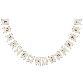 Liebe ist Tour Chic Travel Brautparty Hochzeit Wimpelkette