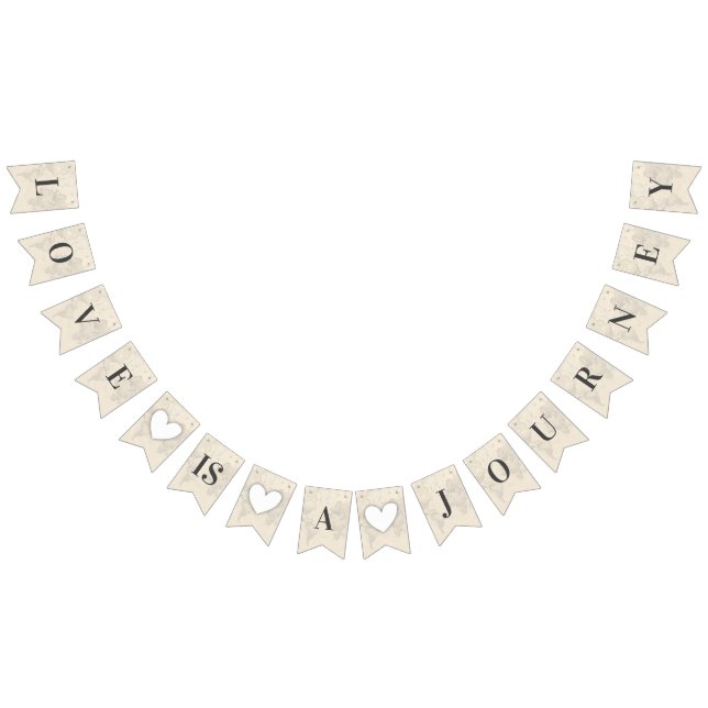 Liebe ist Tour Chic Travel Brautparty Hochzeit Wimpelkette (Alle)