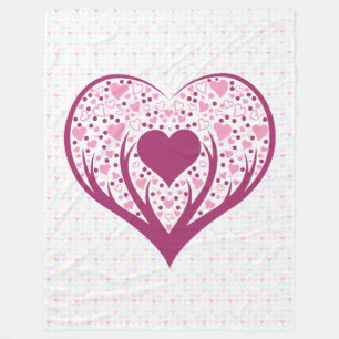 Liebe ist überall. fleecedecke