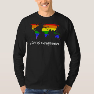 Liebe ist überall homosexuell lesbisch Queen schwu T-Shirt