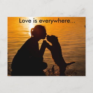 Liebe ist überall - Postkarte