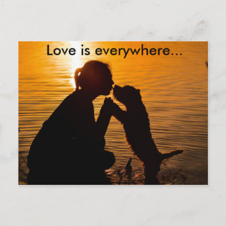 Liebe ist überall - Postkarte