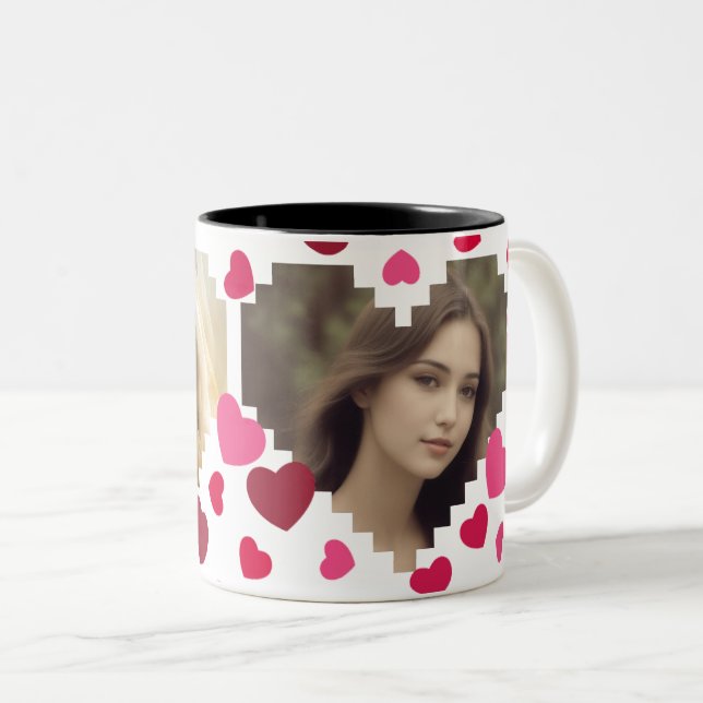 Liebe ist überall zweifarbige tasse (VorderseiteRechts)