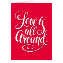 Liebe ist um die Schreibschrift pink herum