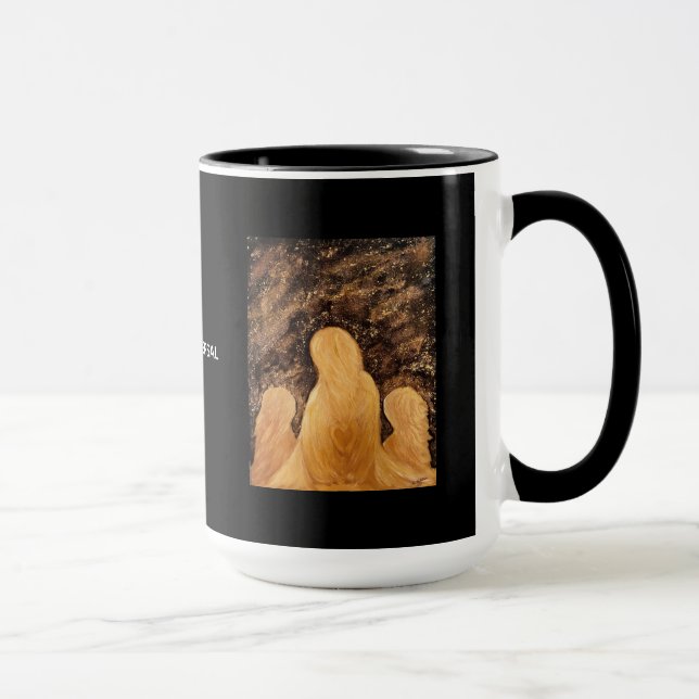 Liebe ist Universeller Engel-Becher Tasse (Rechts)