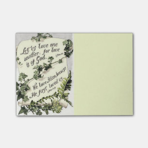 Liebe ist von Gott Post-it Klebezettel