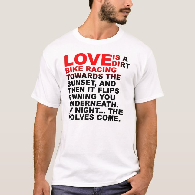 Liebe ist wie ein lustiges T-Shirt (Vorderseite)