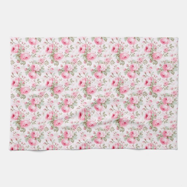 Liebe ist wie eine Rose Geschirrtuch (Horizontal)