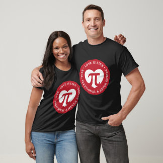 Liebe ist wie Pi Funny Mathe Valentine's Day Brief T-Shirt