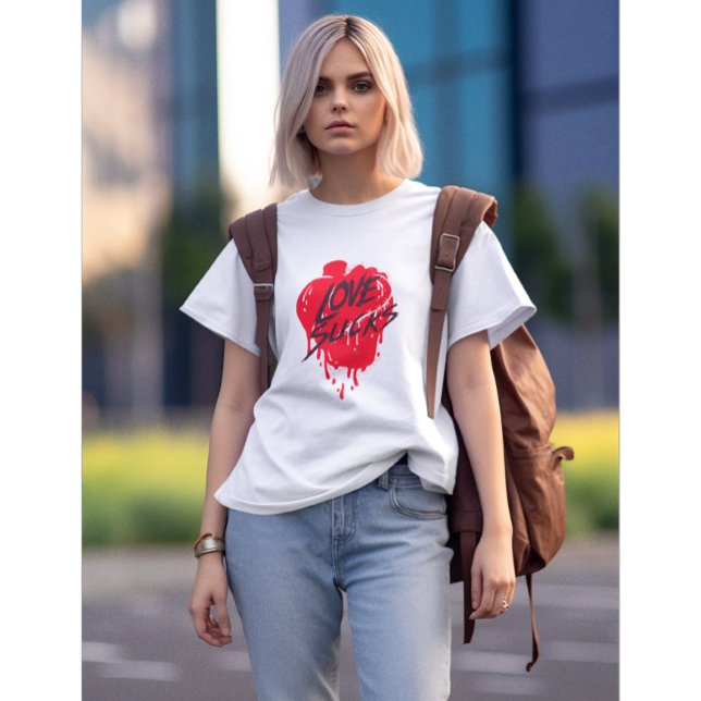 Liebe Ist zum Kotzen, antivalentinisches Tagesdesi T-Shirt (Von Creator hochgeladen)