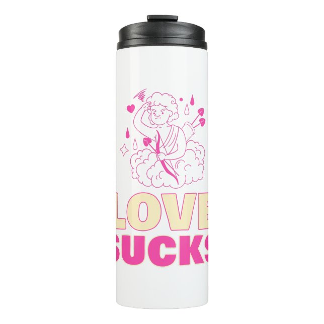 Liebe Ist zum Kotzen Thermosbecher (Vorderseite)
