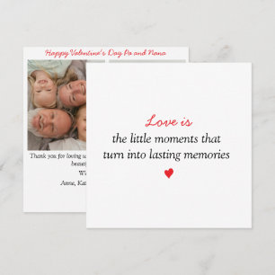 Liebe ist ... Zwei Fotos Valentinstag Feiertagskarte