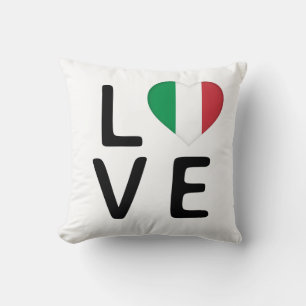 Liebe - italienische Flagge Kissen