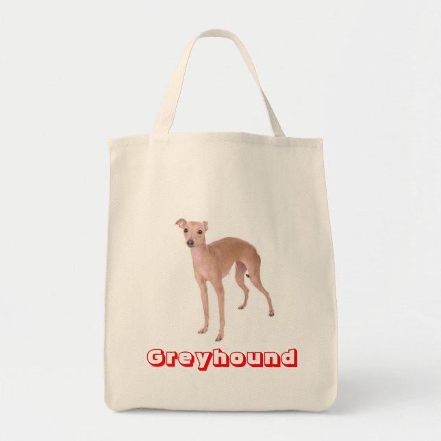 Liebe Italienische Greyhound Welpe Tote Tasche (Vorne)
