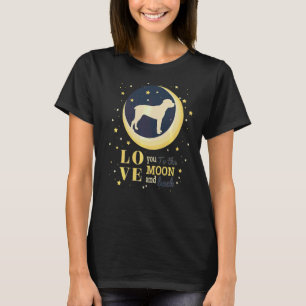 Liebe Italienischer Mastiff Cane Corso zum Mond T-Shirt