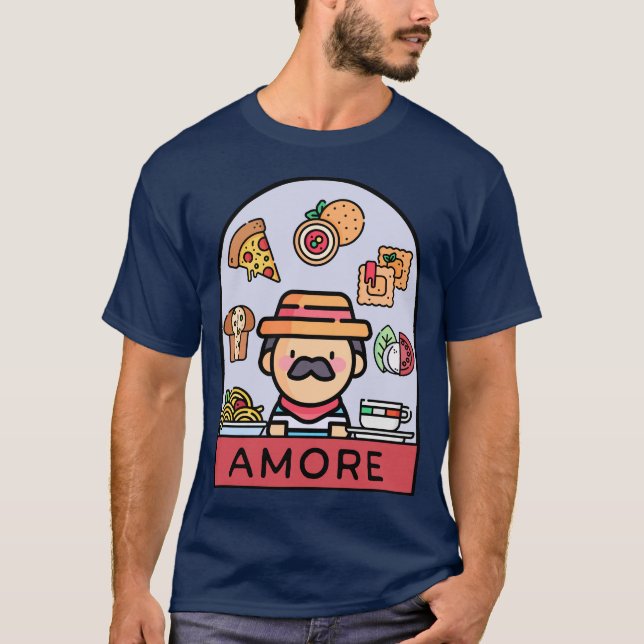 Liebe Italienisches Essen T-Shirt (Vorderseite)