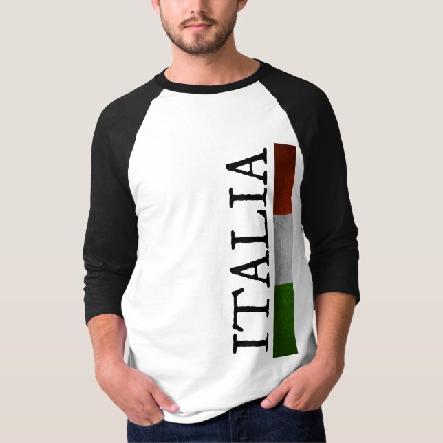 Liebe-Italiens Tricolore Italien-Stolz-I T-Shirt (Vorderseite)