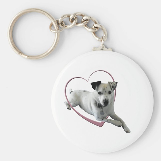 Liebe Jack Russell Dog Geschenke Schlüsselanhänger (Vorne)