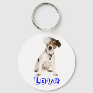 Liebe Jack Russell Terrier Welpen Hund Schlüsselan Schlüsselanhänger