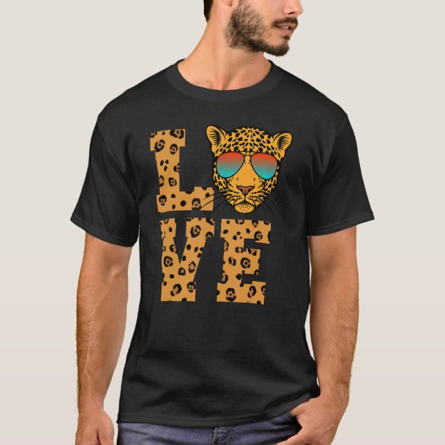 Liebe Jaguars Sonnenbrille T-Shirt (Vorderseite)