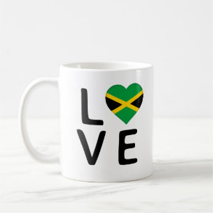 Liebe - Jamaika-Flagge Kaffeetasse