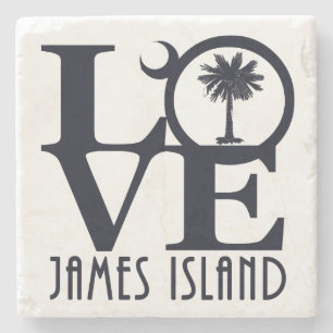 LIEBE James Island Steinuntersetzer