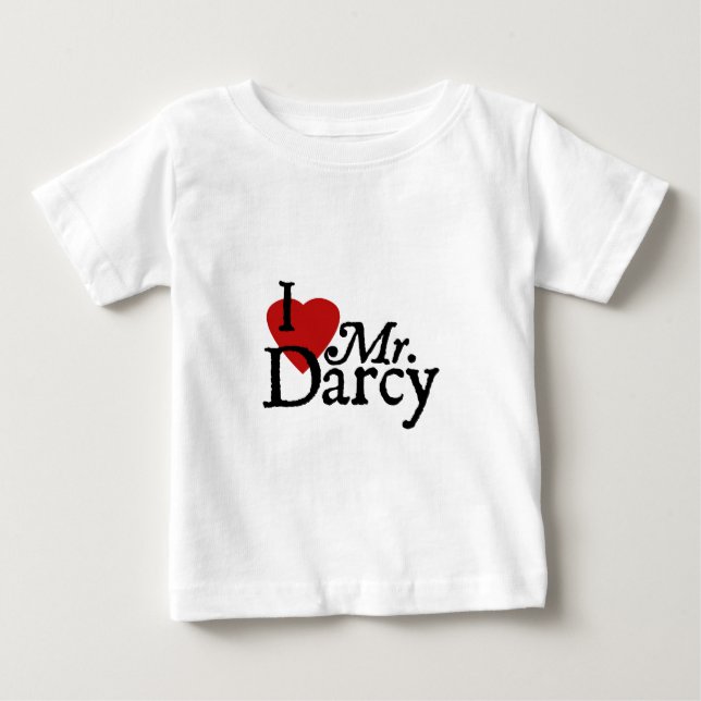 LIEBE Janes Austen I Herr Darcy Baby T-shirt (Vorderseite)