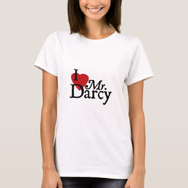LIEBE Janes Austen I Herr Darcy T-Shirt (Vorderseite)