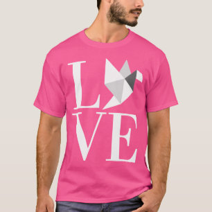 Liebe Japanese Origami Bird Art Hobby T-Shirt