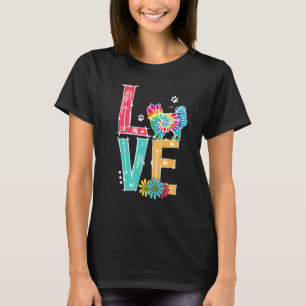 Liebe Japanisches Kinin Gefärbte Krawatte Rainbow T-Shirt