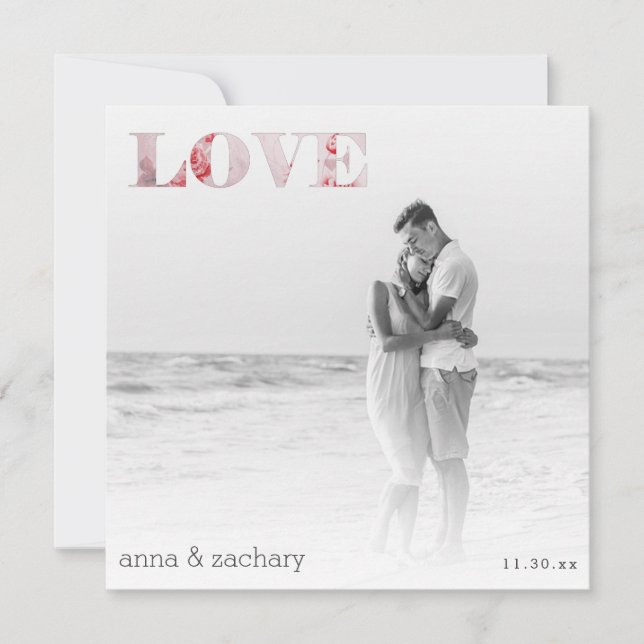 *~* LIEBE Japanisches Seide + UAWG - QR AR27 Hochz Einladung (Vorderseite)