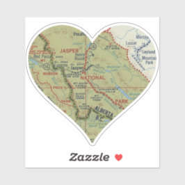 Liebe Jasper Nationalpark Alberta Aufkleber