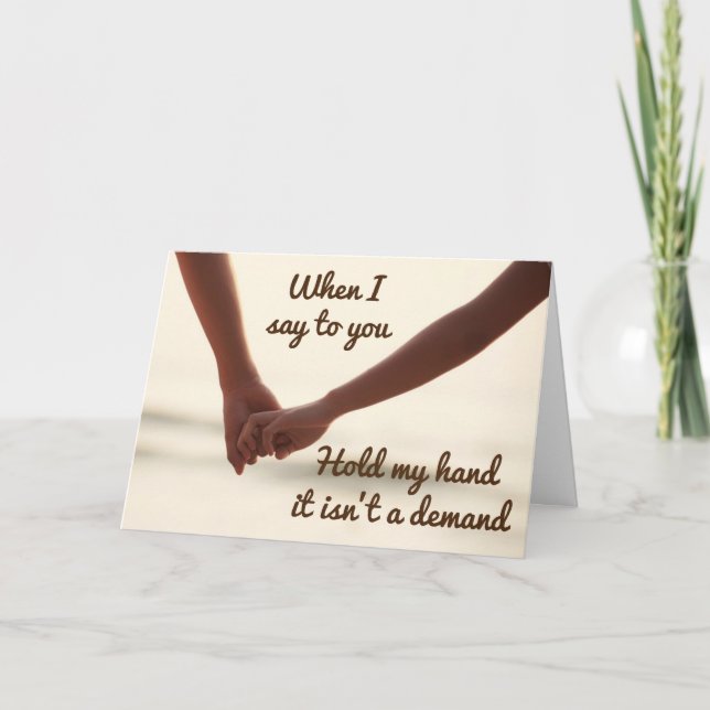 **LIEBE JEDEN TAG IN JEDER ART** KARTE (Vorderseite)