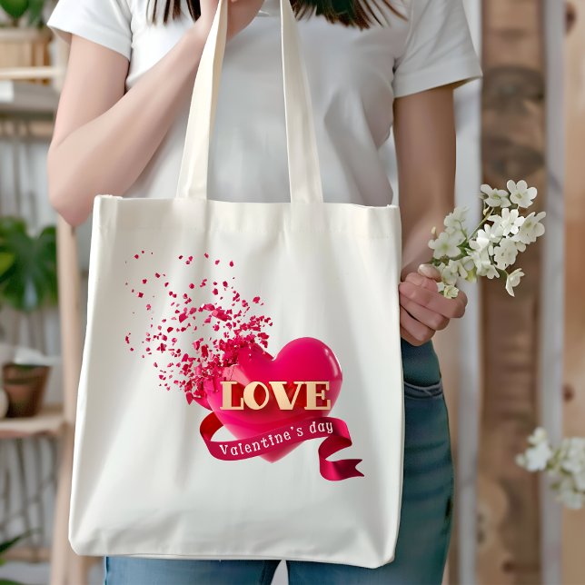 Liebe jeden Tag: Valentinstag Tote Tasche (Von Creator hochgeladen)