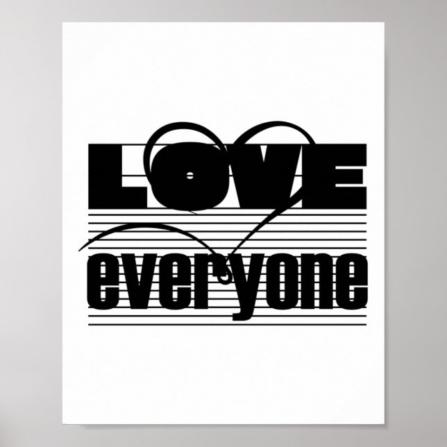 Liebe Jeder Sticker3 Poster (Vorne)