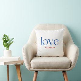 Liebe Jeder Typografie Kissen