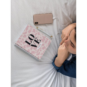 Liebe jedermann - Pink Animal Print Spirituosen No Notizbuch