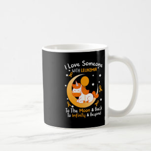 Liebe Jemand mit Leukämie Bewusstsein Orangenband Kaffeetasse
