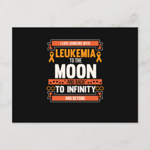 Liebe Jemand mit Leukämie-Orangenblasen-Bewusstsei Einladungspostkarte