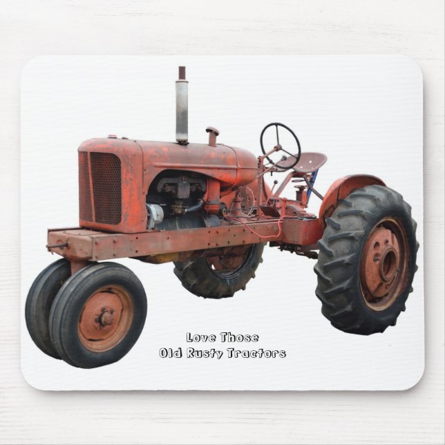 Liebe jene alten rostigen Traktoren Mousepad (Vorne)