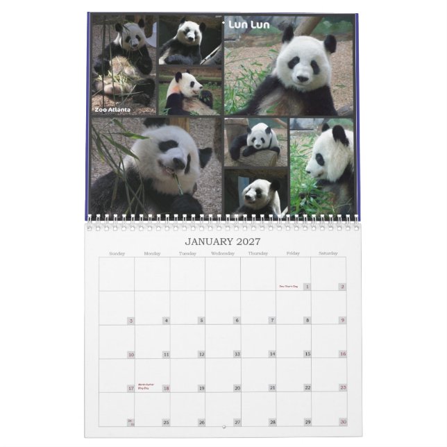 Liebe jene Pandas! 2011 Kalender (Jan 2027)