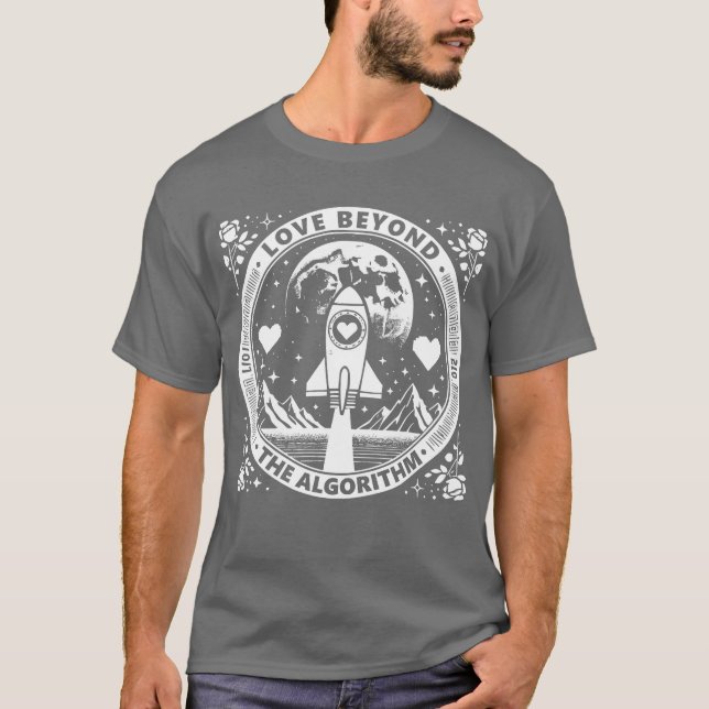 Liebe jenseits der Algorithmusfreunde T-Shirt (Vorderseite)