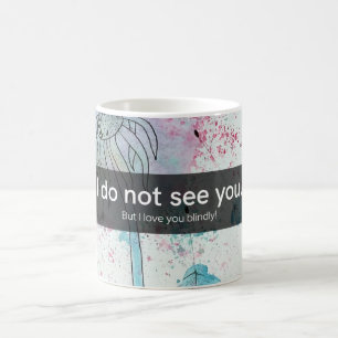 Liebe jenseits der Augen: Inspiration der Blumen Kaffeetasse