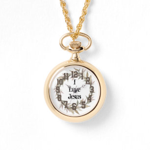 Liebe Jesus Crown Wreath Watch Armbanduhr