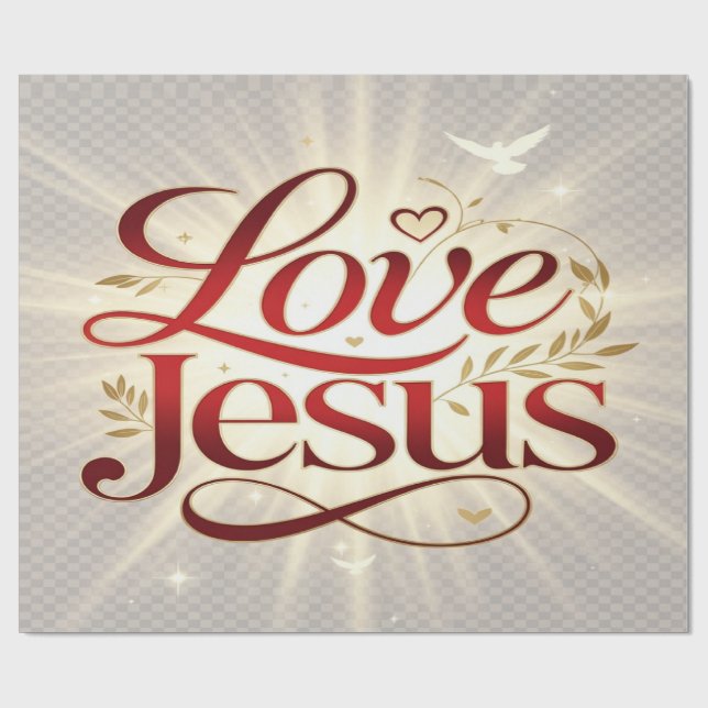 Liebe Jesus Geschenkpapier (Flach)