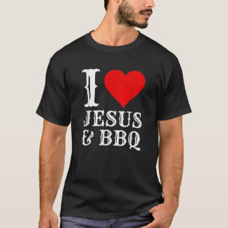 Liebe Jesus GRILLEN stolz Christliche Lebensmittel T-Shirt